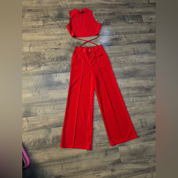 Red two piece SHEIN outfit - Picture 1 of 4